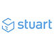 Stuart logo: 3D cube icon and text