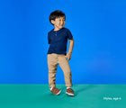 Boy age 4 wearing Ten Little Everyday Original - Mocha Brown. Available at www.tenlittle.com