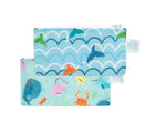 Bumkins Small Reusable Snack Bag 2 pack in Ocean Life & Whale Tail