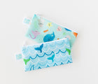 Bumkins Small Reusable Snack Bag 2 pack in Ocean Life & Whale Tail