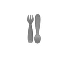Ezpz Mini Utensils set of 2 in gray- Available at www.tenlittle.com