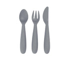 Ezpz Happy Utensils Set of 3 in Gray - Available in www.tenlittle.com