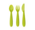 Ezpz Happy Utensils Set of 3 in Lime - Available in www.tenlittle.com