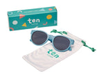 Roshambo Round Sunglasses with dust pouch - Cloudy Blue. Available at www.tenlittle.com