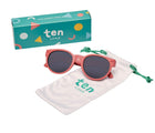 Roshambo Round Sunglasses with dust pouch - Rose Pink. Available at www.tenlittle.com