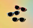Top view of Roshambo Round Sunglasses - Assorted Colors. Available at www.tenlittle.com