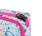 View of buckle on PackIt Freezable Classic Lunch Box in Rainbow Sky. Available at www.tenlittle.com
