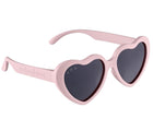 Side view of Ten Little Roshambo Heart Sunglasses - Pink. Available at www.tenlittle.com