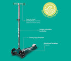 Key Features of Micro Kickboard Maxi Deluxe Eco Scooter - Green - Available at www.tenlittle.com
