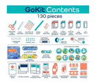 Contents in Keep>Going First Aid Signature GoKit. Available from www.tenlittle.com.