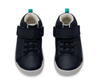 Top view of Ten Little Mid Top Sneakers - Matte Black. Available at www.tenlittle.com