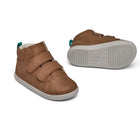Side and outsole view of Ten Little Everyday High Top - Mocha Brown. Available at www.tenlittle.com