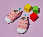 Top view of Ten Little First Walkers - Rose Pink. Available at www.tenlittle.com