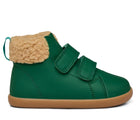 Side view of Ten Little Furry High Top - Emerald Green. Available at www.tenlittle.com