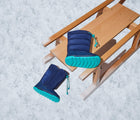 Ten Little Snow Boots in Navy and Teal. Available at www.tenlittle.com