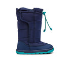 Side view of Ten Little Snow Boots - Navy/Teal. Available at www.tenlittle.com