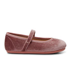 Side view of Ten Little Velvet Ballet Flats - Dusty Rose. Available at www.tenlittle.com
