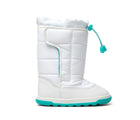 Ten Little Snow Boots in White and Teal. Available at www.tenlittle.com