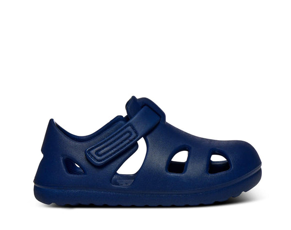 Side view of Ten Little Splash Sandals 2 - Nautical Navy. Available at www.tenlittle.com