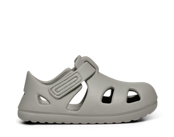 Side view of Ten Little Splash Sandals 2 - Pebble Gray. Available at www.tenlittle.com