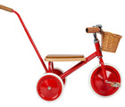 Banwood Trike in red with push handle. Available from tenlittle.com
