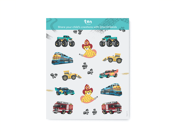 Ten Little Specialty Stickers Wheels - Available at www.tenllittle.com