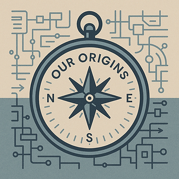 Compass illustration: Our Origins