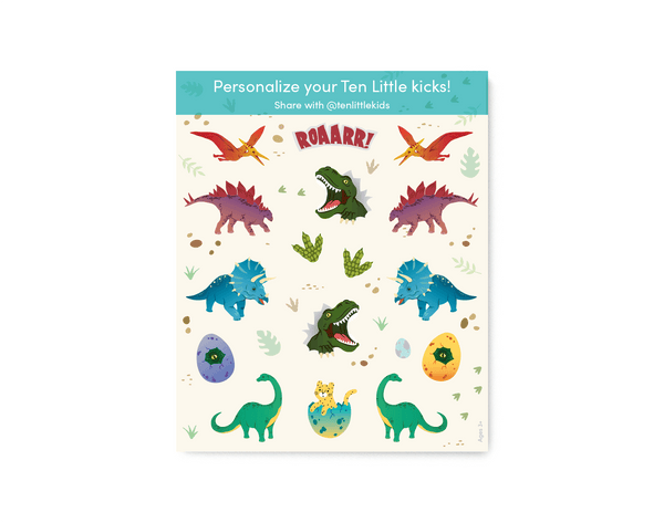 Ten Little Specialty Stickers Dino - Available at www.tenllittle.com