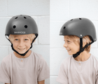 Front View and Side view Banwood Classic Helmet Chrome - Available at www.tenlittle.com