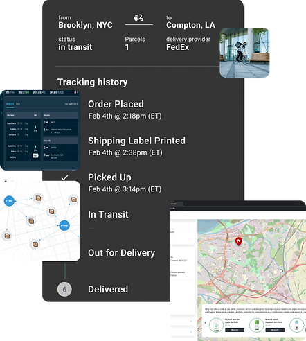 Composite visual highlighting LineTen’s retail technology pillars including data analytics, geolocation tools, and software.
