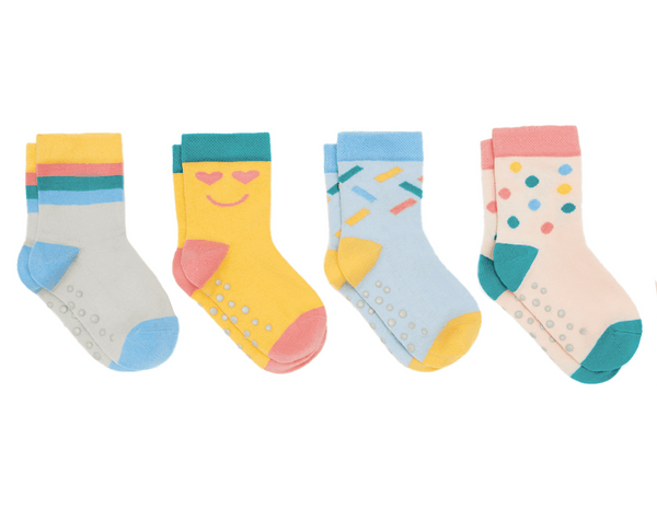Ten Little Everyday Crew Socks 4 Pack Party - Available at www.tenlittle.com