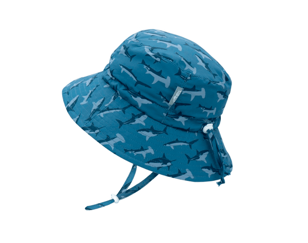 Jan & Jul AquaDry Bucket Hat - Shark. Available at www.tenlittle.com
