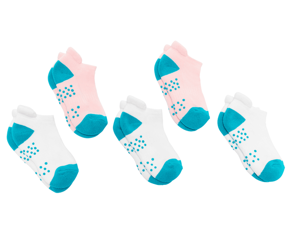 Ten Little Kids Everyday Ankle Socks 5 pcs. in white background - Available at www.tenlittle.com